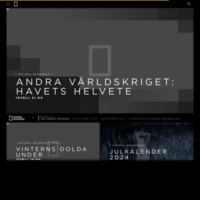 www.natgeo.se startsida 2025