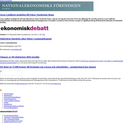 Ekonomisk Debatt startsida 2017