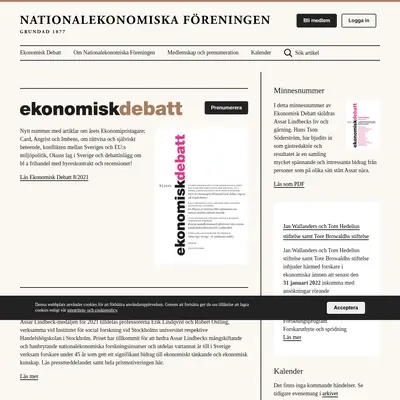 Ekonomisk Debatt startsida 2022