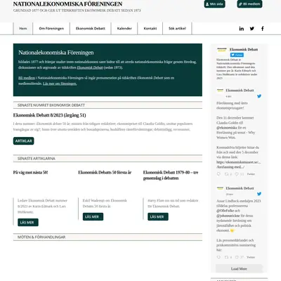 Ekonomisk Debatt startsida 2024