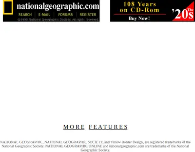 National geographic nyhetsbrev startsida 1998