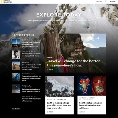 National geographic nyhetsbrev startsida 2019