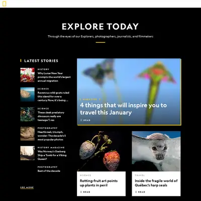 National geographic nyhetsbrev startsida 2020