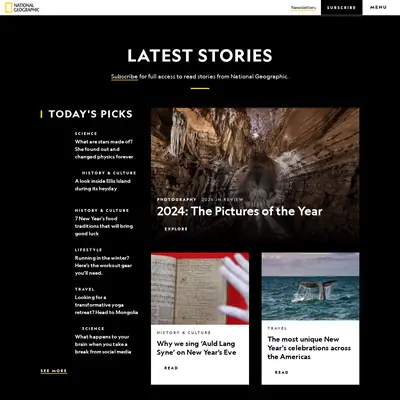 National geographic nyhetsbrev startsida 2025