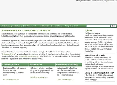 www.naturbiblioteket.se startsida 2009