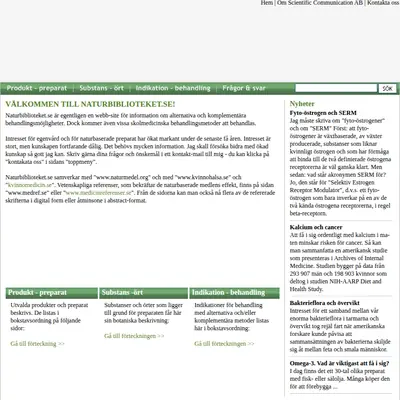 www.naturbiblioteket.se startsida 2011