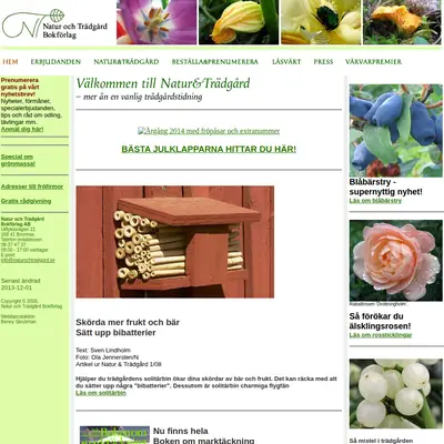 Natur och Trädgård startsida 2014