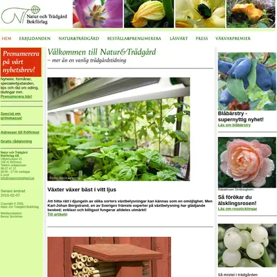 Natur och Trädgård startsida 2015
