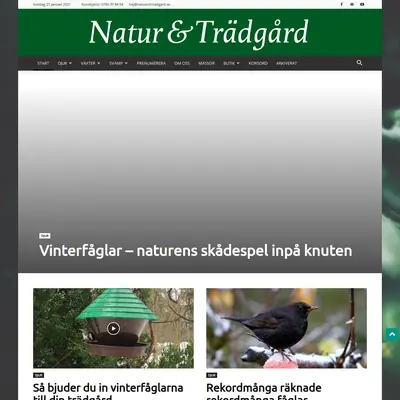 Natur och Trädgård startsida 2021