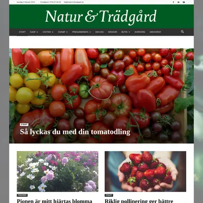Natur och Trädgård startsida 2023