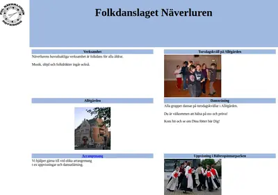 Näverluren startsida 2004