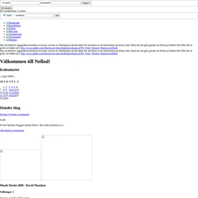 nellad.se startsida 2008