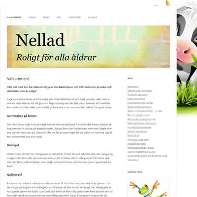 nellad.se startsida 2018