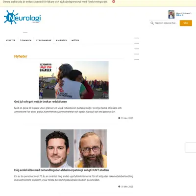 Neurologi i Sverige startsida 2026
