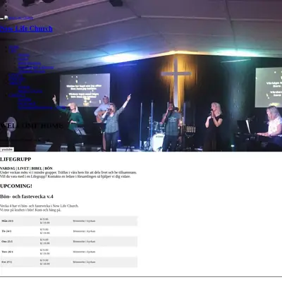 New Life Church Hässleholm startsida 2023