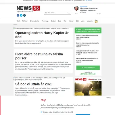 www.news55.se startsida 2020