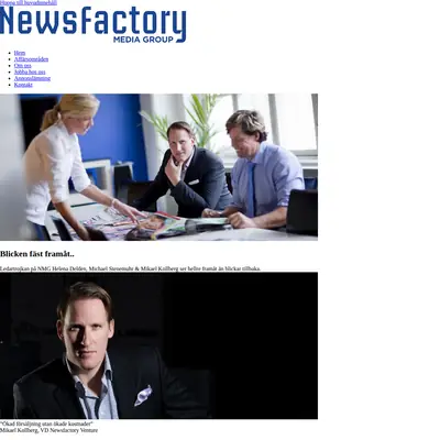 NEWSFACTORY ED startsida 2012