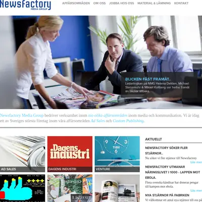 NEWSFACTORY ED startsida 2015