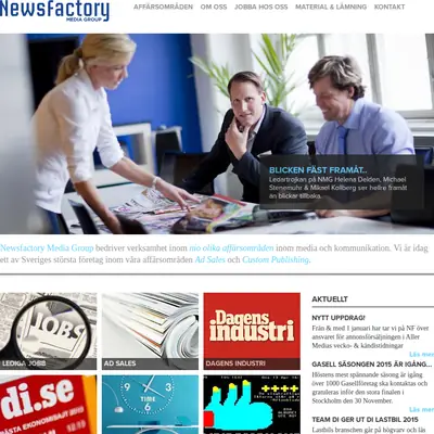 NEWSFACTORY ED startsida 2016