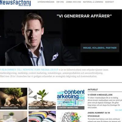 NEWSFACTORY ED startsida 2019
