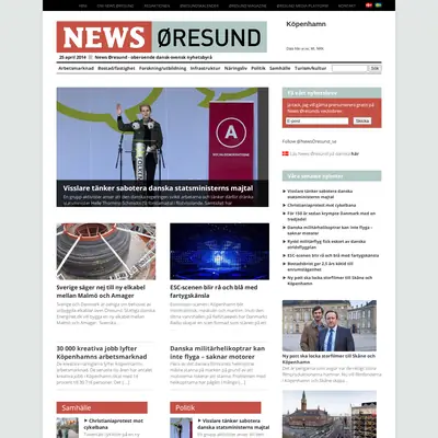 News Øresund startsida 2014