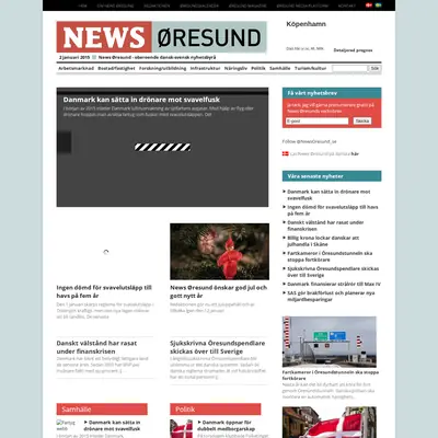 News Øresund startsida 2015