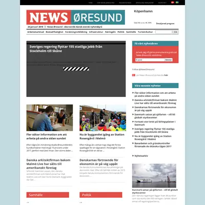News Øresund startsida 2018