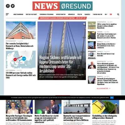 News Øresund startsida 2019