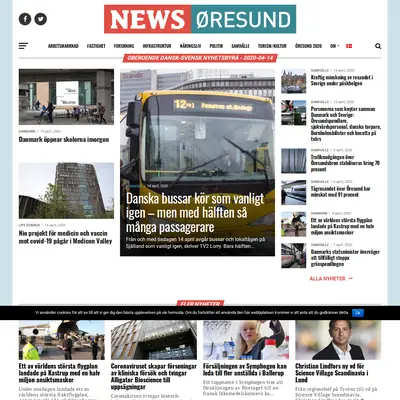 News Øresund startsida 2020
