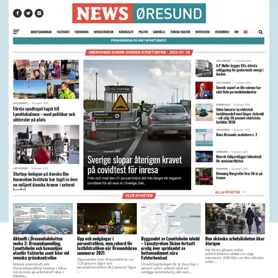 News Øresund startsida 2022