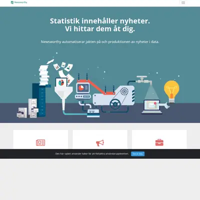 Newsworthy.se startsida 2020