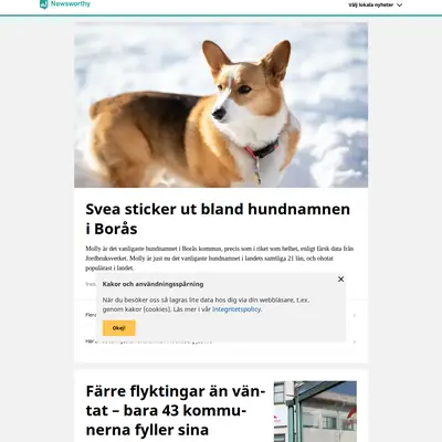 Newsworthy.se startsida 2023