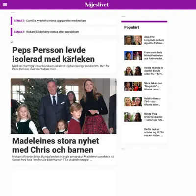 nojeslivet.se startsida 2021