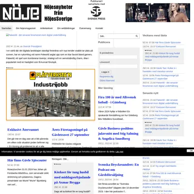 Nöjesmagasinet startsida 2024