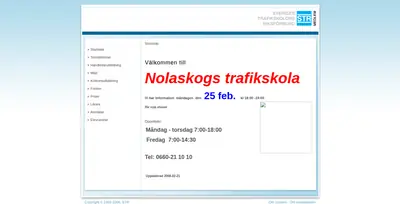 Nolaskogs startsida 2008