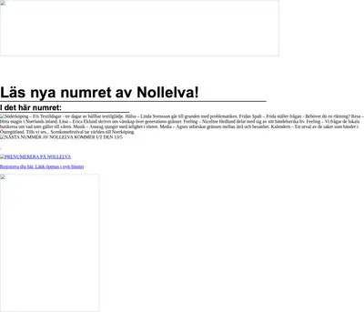 NOLLELVA startsida 2026
