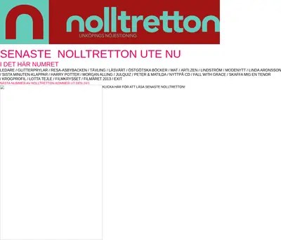 TIDNINGEN 013 - NOLLTRETTON startsida 2014