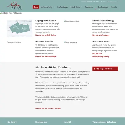 www.nolsacreo.se startsida 2019
