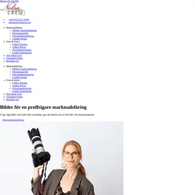 www.nolsacreo.se startsida 2023