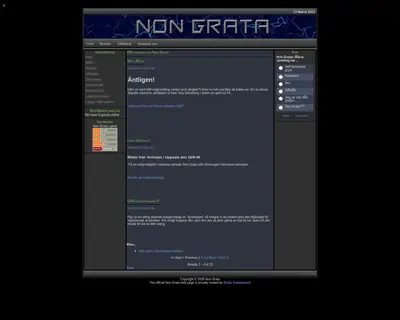 nongrata.se startsida 2013