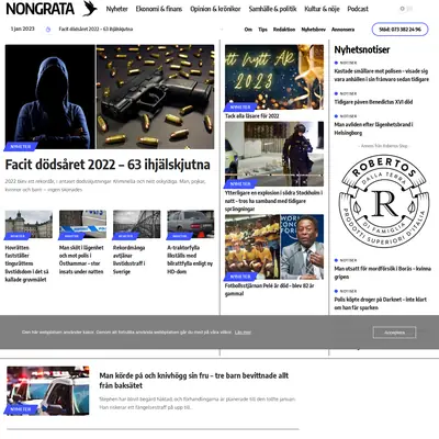 nongrata.se startsida 2023