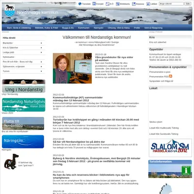 Nordanstigs Tidning startsida 2012