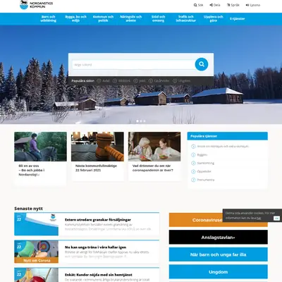 Nordanstigs Tidning startsida 2021