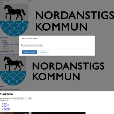 Nordanstigs Tidning startsida 2025