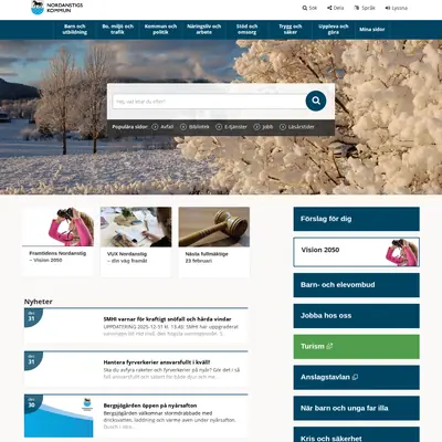 Nordanstigs Tidning startsida 2026