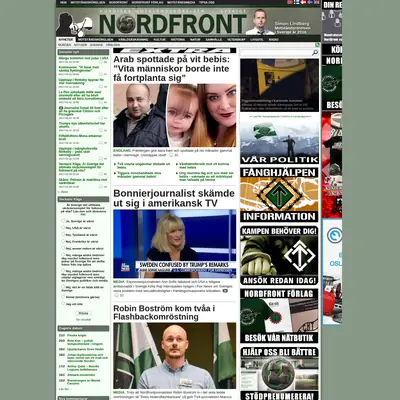Nordfront TV startsida 2017