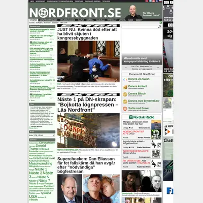 Nordfront TV startsida 2021