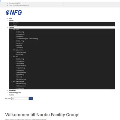Facility Nordic startsida 2020