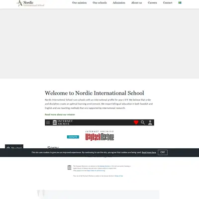 Nordic International News Center startsida 2019