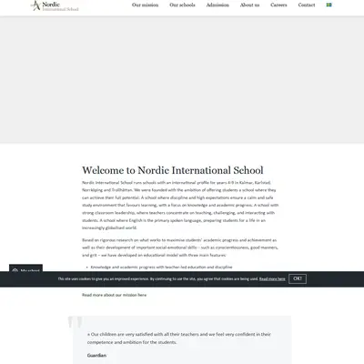 Nordic International News Center startsida 2020